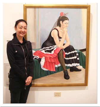 モデル:渡邊順子 絵:鈴木崇夫